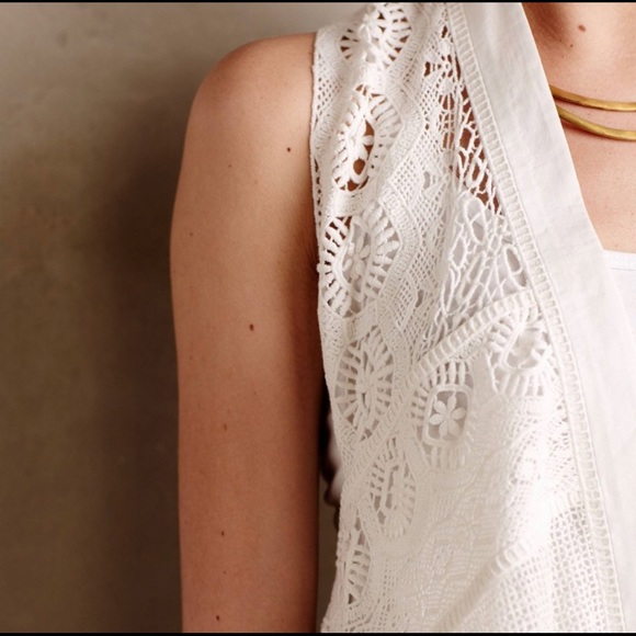 Anthropologie - Meadow Rue Lace Vest - Picture 3 of 6